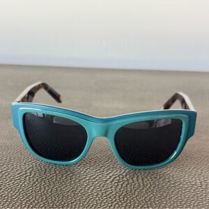 Louis Vuitton Aqua Sunglasses with Black Lenses